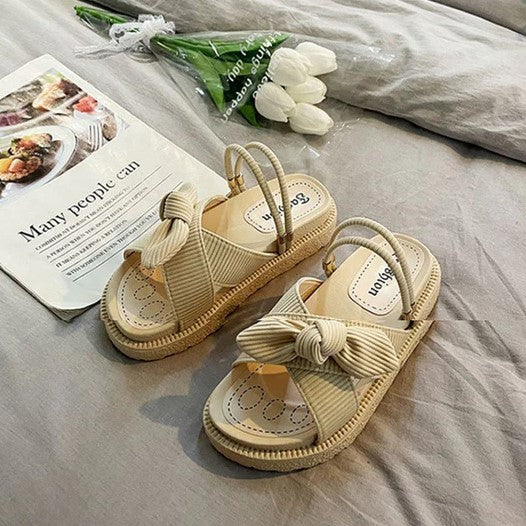 Espadrille sandały z paskami - Sienna-Czarny-35-Trend Polska