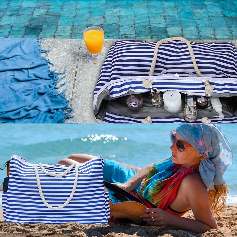 Wodoszczelna torba plażowa w rozmiarze ekstra dużym z dodatkową torbą podróżną – CoastCarry