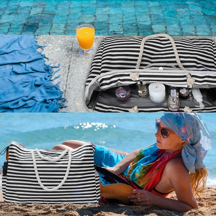 Wodoszczelna torba plażowa w rozmiarze ekstra dużym z dodatkową torbą podróżną – CoastCarry