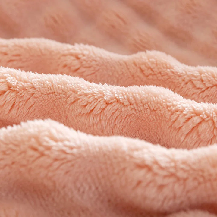 Extra miękka flanelowa kołdra - PlushBubble-Róża-70x100cm-Trend Polska
