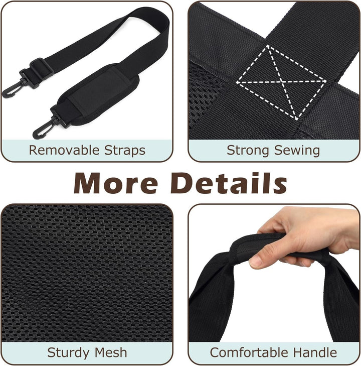 Kup 1, dostaniesz 1 ZA DARMO – Extra Large Clear Mesh Beach Tote z 8 kieszeniami – ClearWave