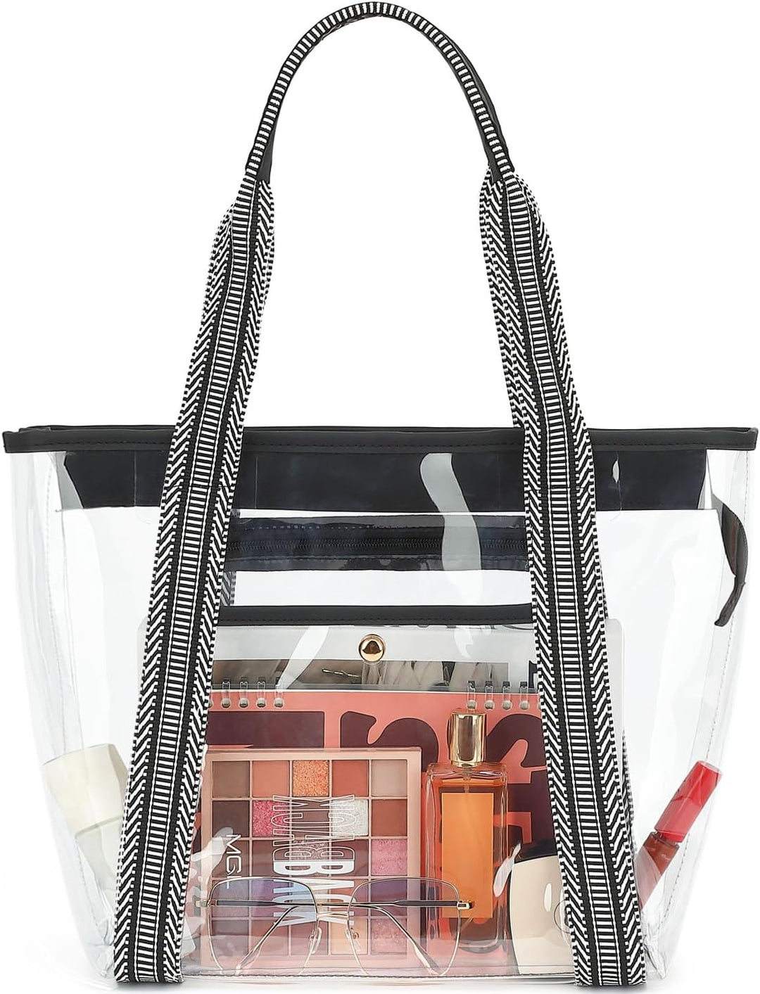 Kup 1, dostaniesz 1 ZA DARMO – Extra Large Clear Mesh Beach Tote z 8 kieszeniami – ClearWave