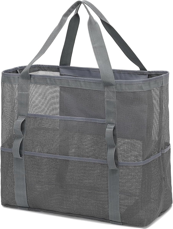 Kup 1, dostaniesz 1 ZA DARMO – Extra Large Clear Mesh Beach Tote z 8 kieszeniami – ClearWave