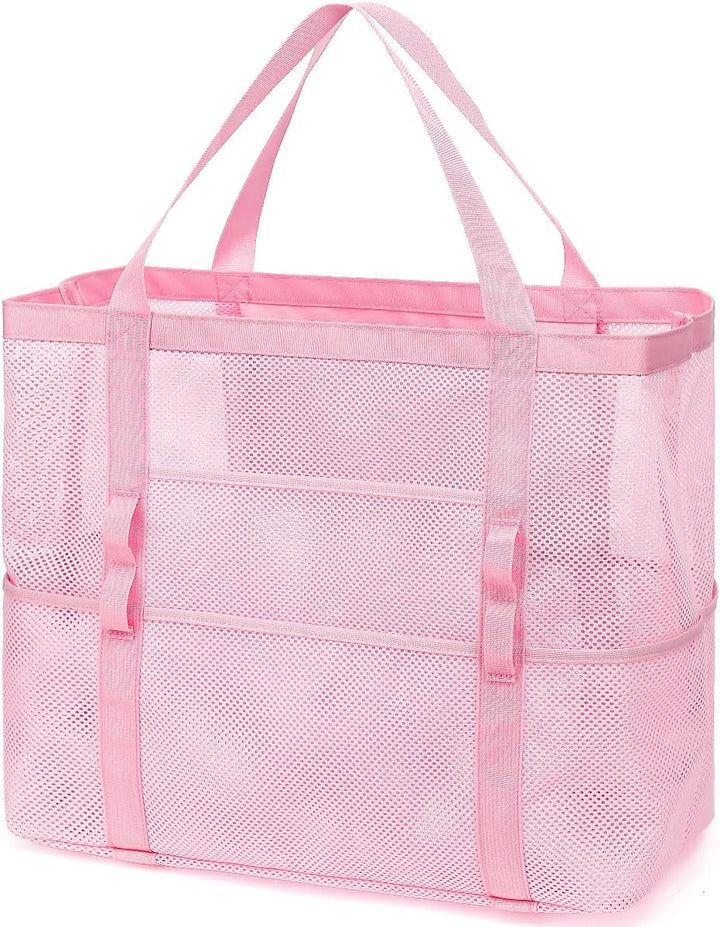 Kup 1, dostaniesz 1 ZA DARMO – Extra Large Clear Mesh Beach Tote z 8 kieszeniami – ClearWave