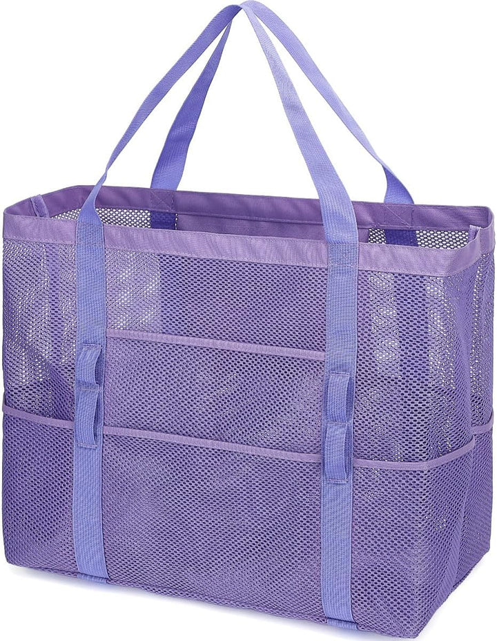 Kup 1, dostaniesz 1 ZA DARMO – Extra Large Clear Mesh Beach Tote z 8 kieszeniami – ClearWave