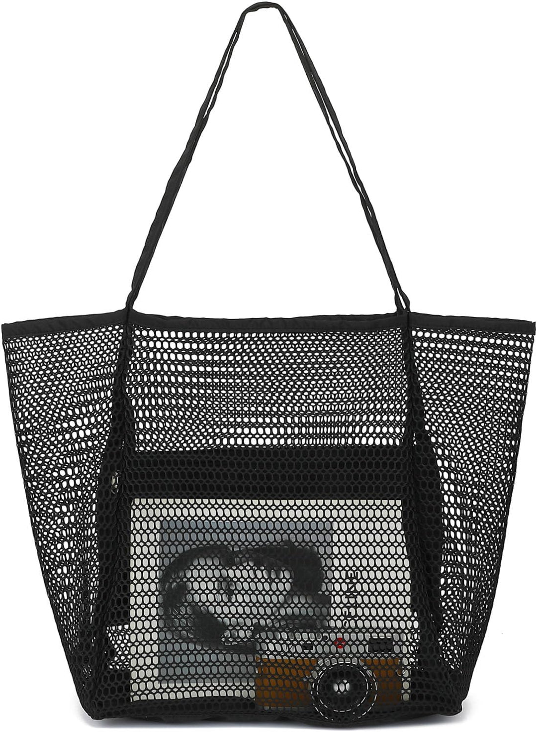 Kup 1, dostaniesz 1 ZA DARMO – Extra Large Clear Mesh Beach Tote z 8 kieszeniami – ClearWave