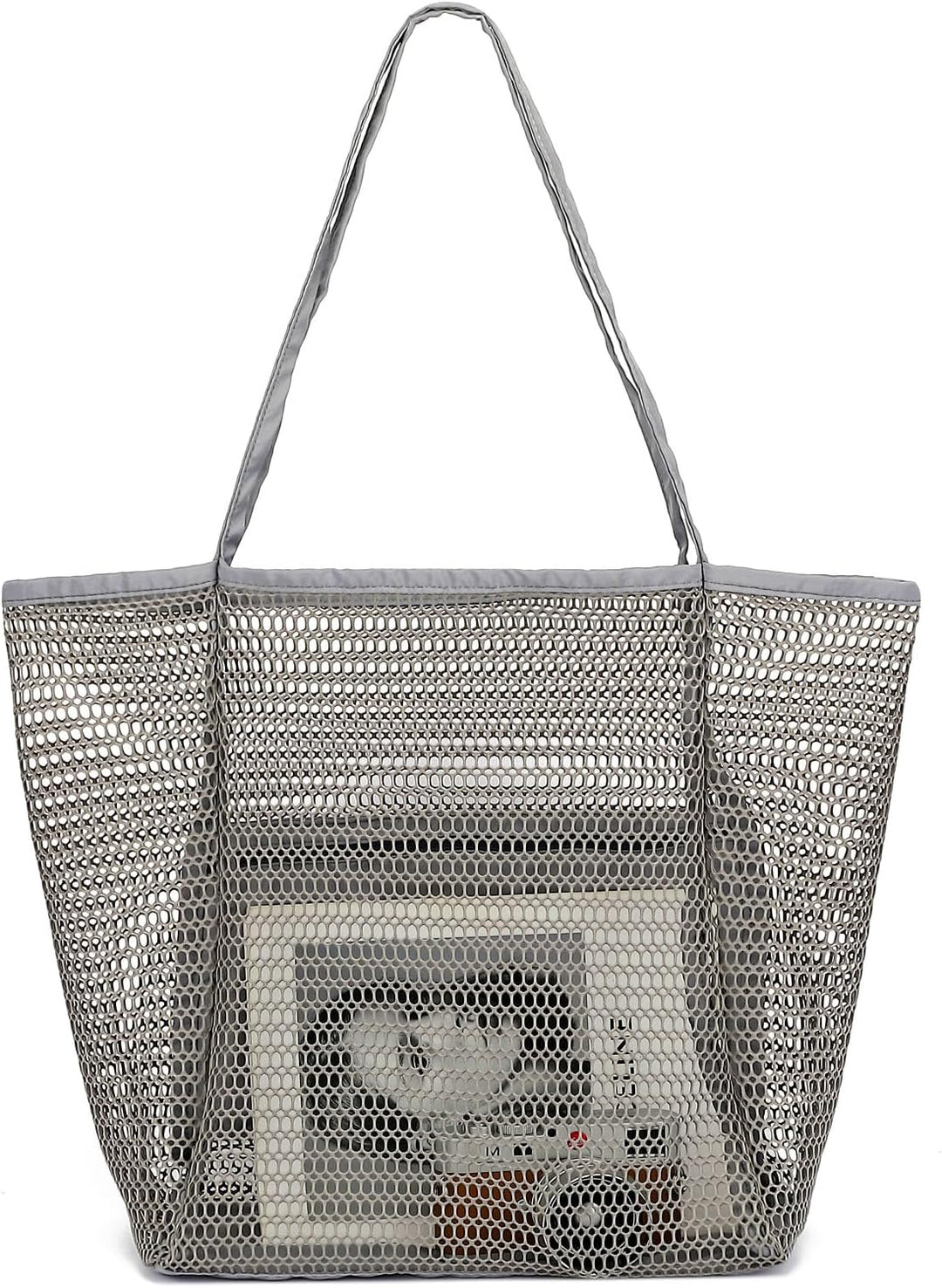Kup 1, dostaniesz 1 ZA DARMO – Extra Large Clear Mesh Beach Tote z 8 kieszeniami – ClearWave