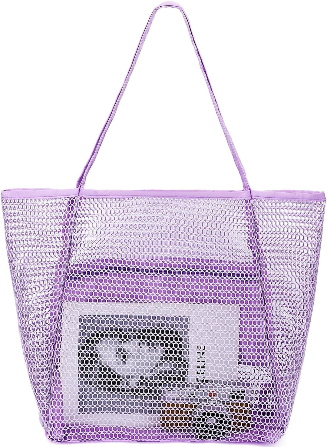 Kup 1, dostaniesz 1 ZA DARMO – Extra Large Clear Mesh Beach Tote z 8 kieszeniami – ClearWave