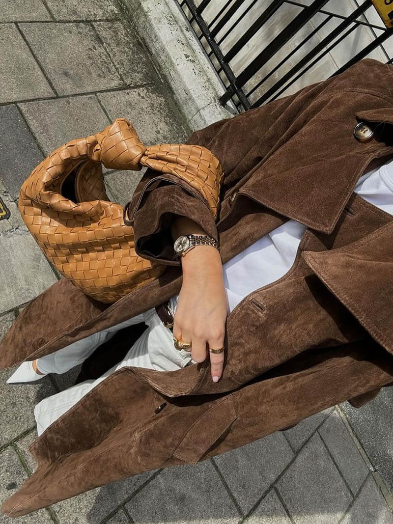 Faux Suede Zimowa Kurtka dla Kobiet - Sorina-S-Trend Polska