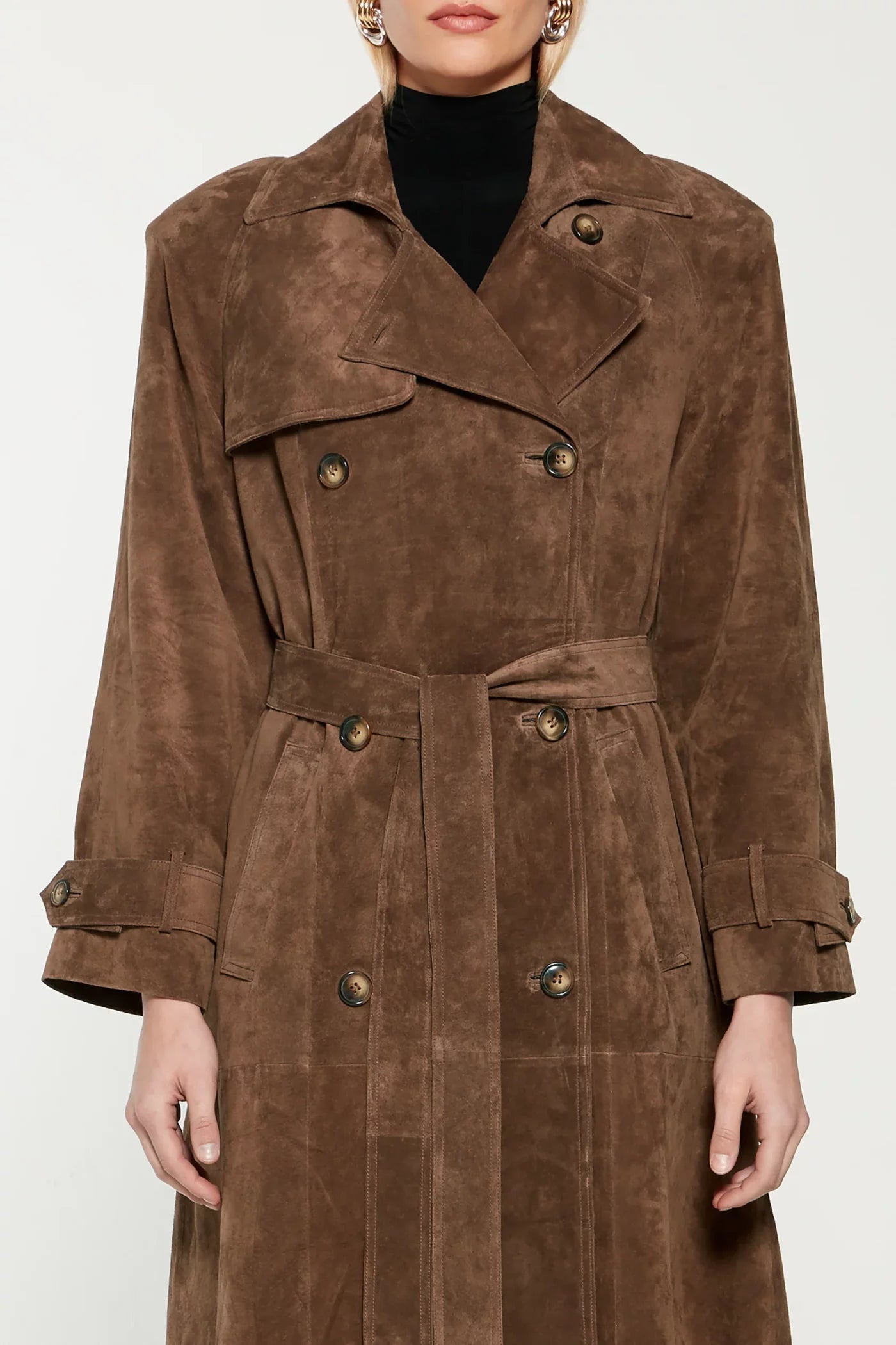 Faux Suede Zimowa Kurtka dla Kobiet - Sorina-S-Trend Polska