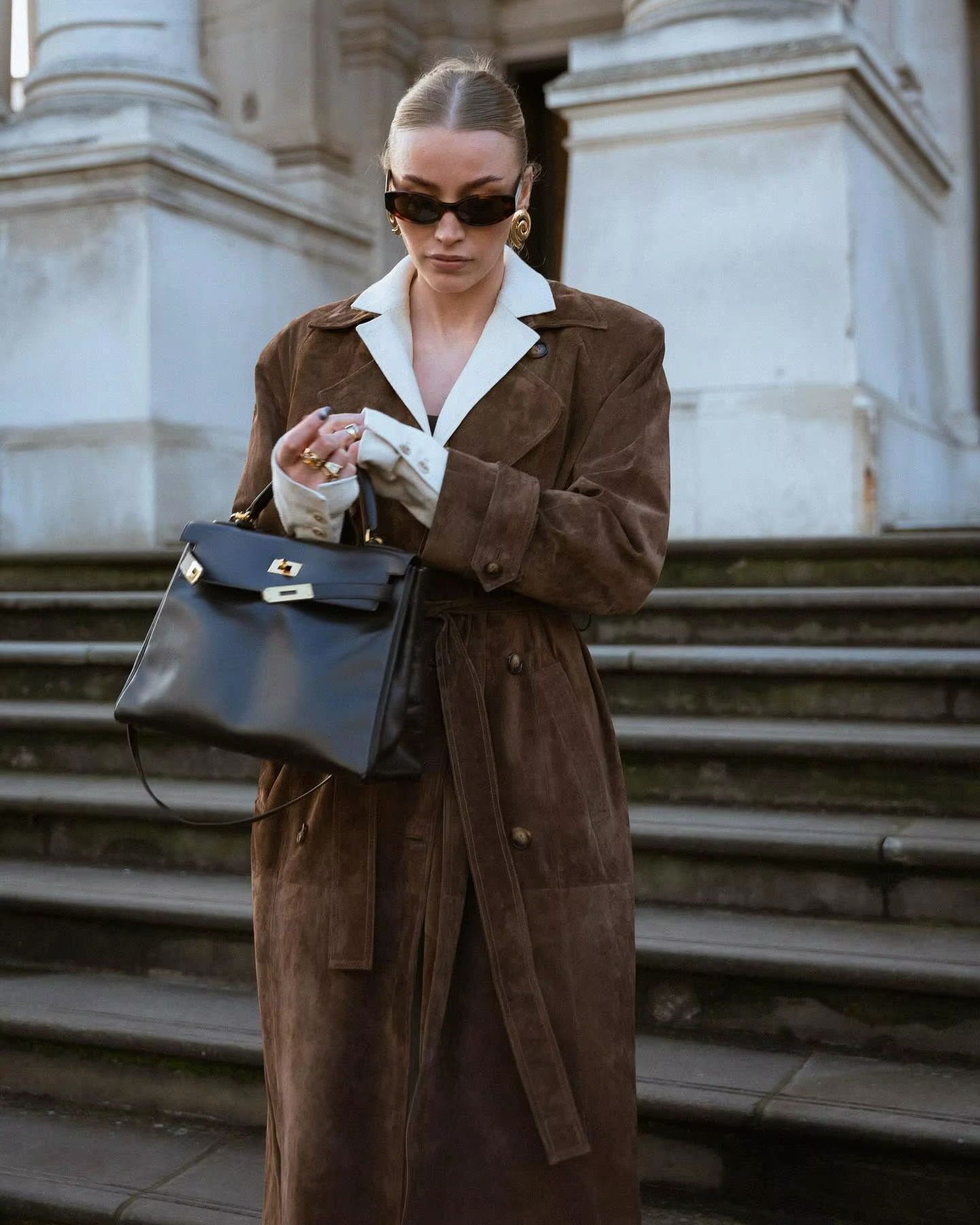 Faux Suede Zimowa Kurtka dla Kobiet - Sorina-S-Trend Polska