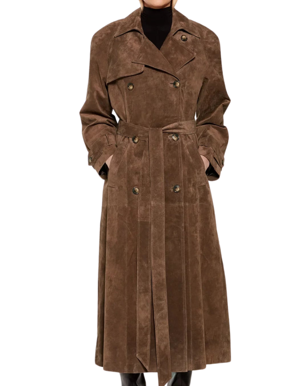 Faux Suede Zimowa Kurtka dla Kobiet - Sorina-S-Trend Polska