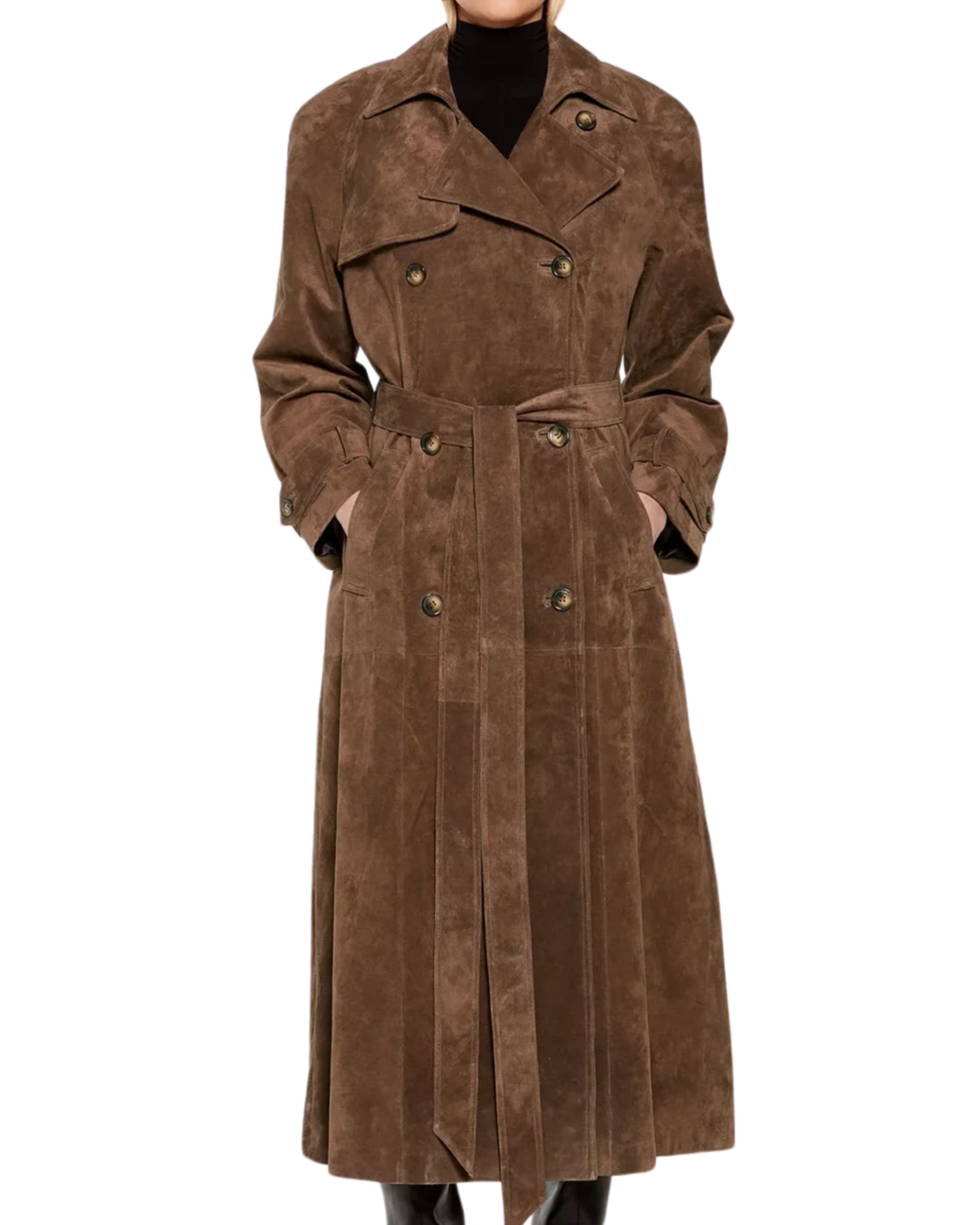 Faux Suede Zimowa Kurtka dla Kobiet - Sorina-S-Trend Polska