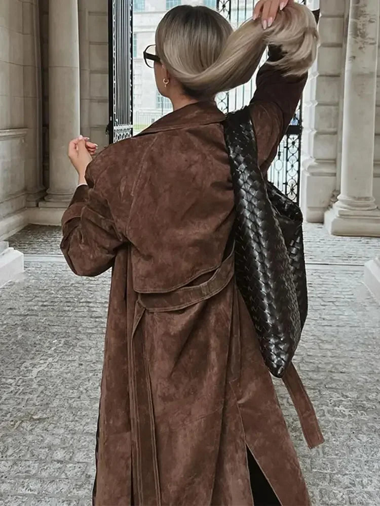 Faux Suede Zimowa Kurtka dla Kobiet - Sorina-S-Trend Polska