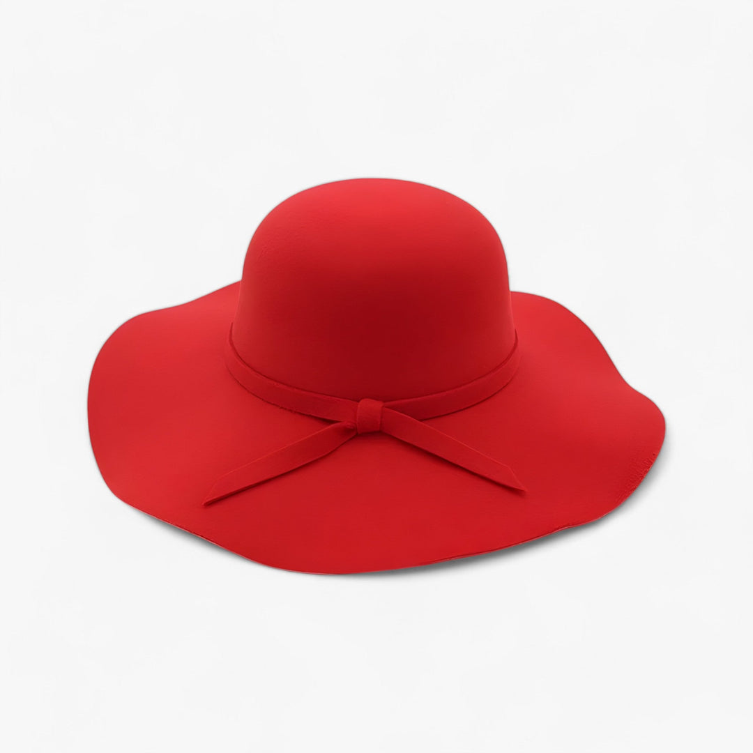 Fedora damski kapelusz z wełnianego filcu – Marveil-Rot-Trend Polska