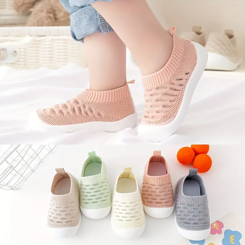 FlexiSteps – Oddychające Białe Buty Bez Nakładek dla Maluchów-Różowy-18-19-Trend Polska