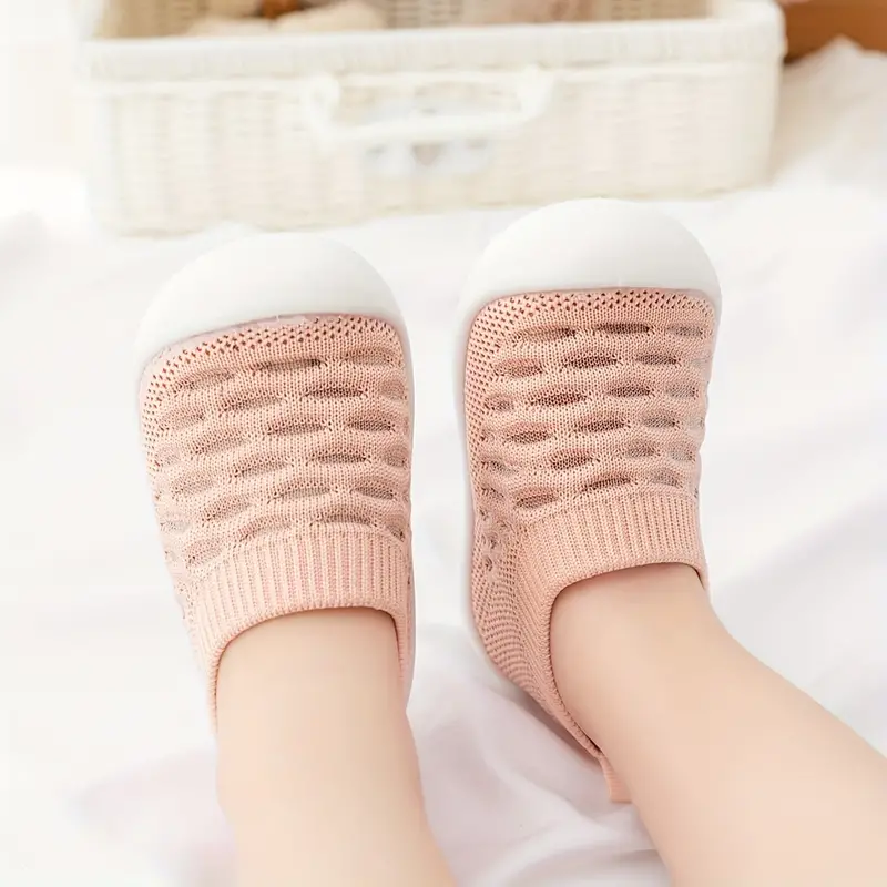 FlexiSteps – Oddychające Białe Buty Bez Nakładek dla Maluchów-Różowy-18-19-Trend Polska