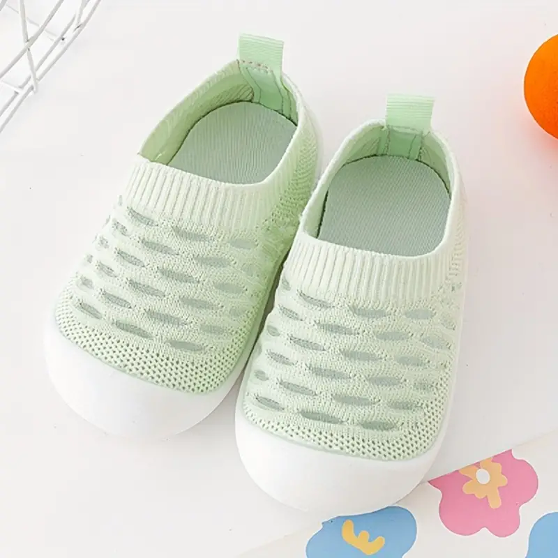 FlexiSteps – Oddychające Białe Buty Bez Nakładek dla Maluchów-Zielony-18-19-Trend Polska