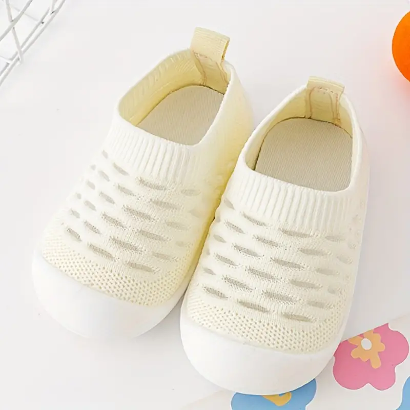 FlexiSteps – Oddychające Białe Buty Bez Nakładek dla Maluchów-Żółty-18-19-Trend Polska