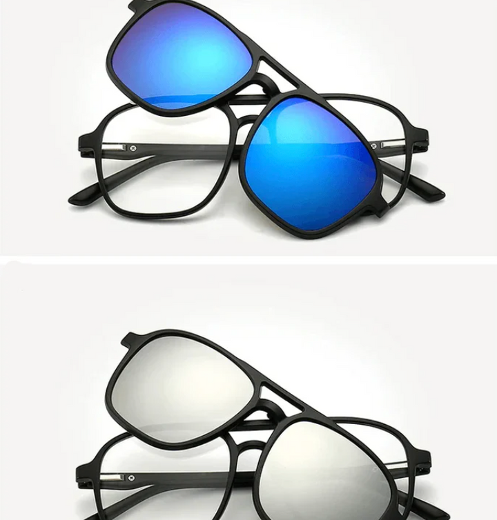 FlexView 6-w-1 | Okulary przeciwsłoneczne z wymiennymi soczewkami (akcja 1+1 gratis)-Trend Polska