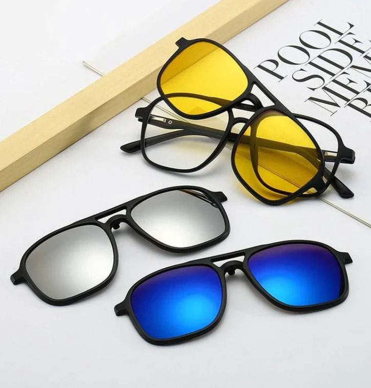 FlexView 6-w-1 | Okulary przeciwsłoneczne z wymiennymi soczewkami (akcja 1+1 gratis)-Trend Polska