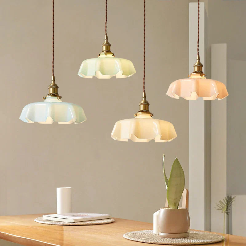 Franska mosiężna lampa wisząca - BrassChic-Roomżółty-Ciepły dowcip-Trend Polska