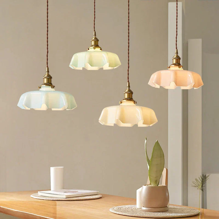 Franska mosiężna lampa wisząca - BrassChic-Roomżółty-Ciepły dowcip-Trend Polska