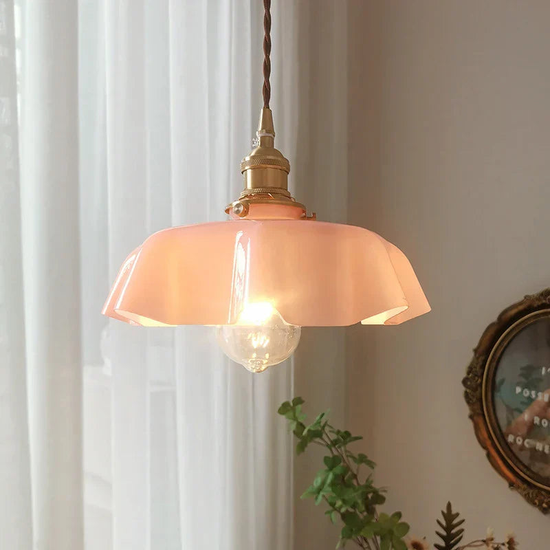 Franska mosiężna lampa wisząca - BrassChic-Roomżółty-Ciepły dowcip-Trend Polska