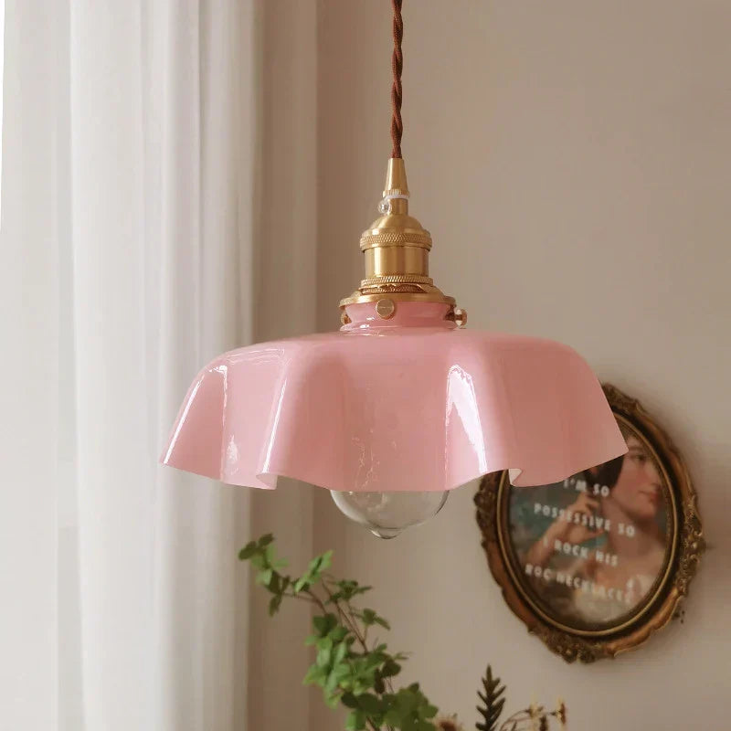 Franska mosiężna lampa wisząca - BrassChic-Roomżółty-Ciepły dowcip-Trend Polska