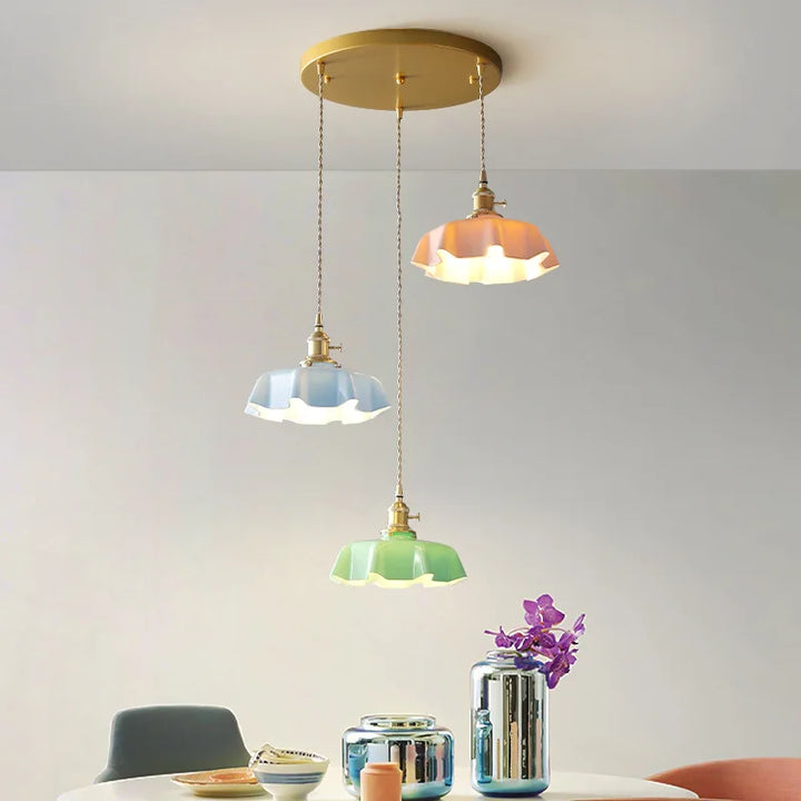Franska mosiężna lampa wisząca - BrassChic-Roomżółty-Ciepły dowcip-Trend Polska