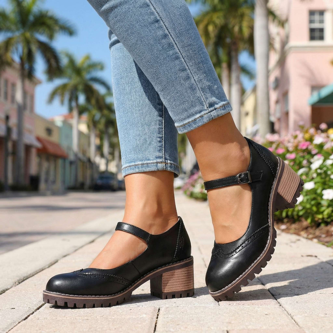 Vintage Mary Jane Shoes for Women with Adjustable Strap 7