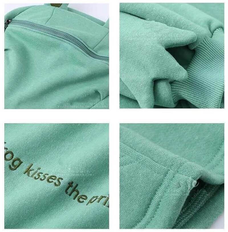 Unisexowy sweter z kapturem z designem żaby – Froggy