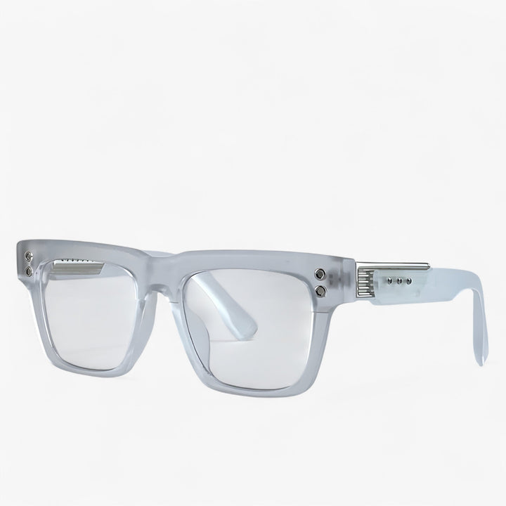 Gepolarizowane okulary przeciwsłoneczne steampunk – Axior-Przezroczysty Biały-Trend Polska