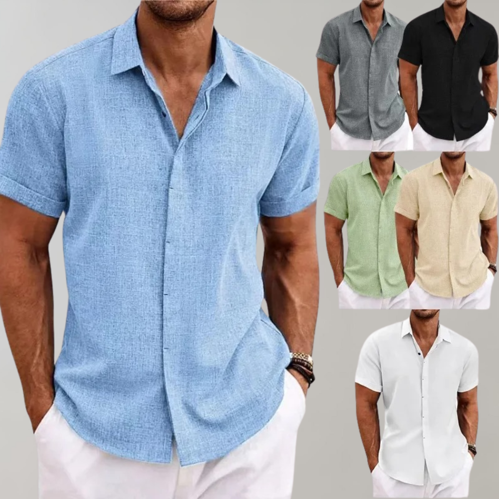 Gładka koszulka polo dla mężczyzn - Dante-Morela-S-Trend Polska