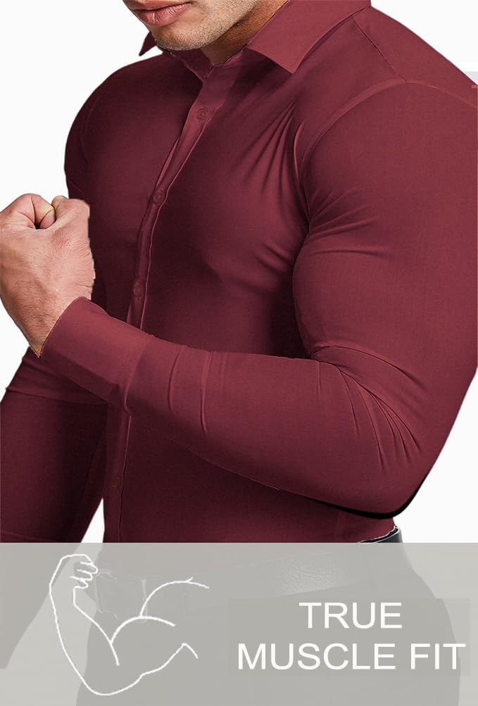 Gładka slim fit koszula męska - David-Czarny-S-Trend Polska