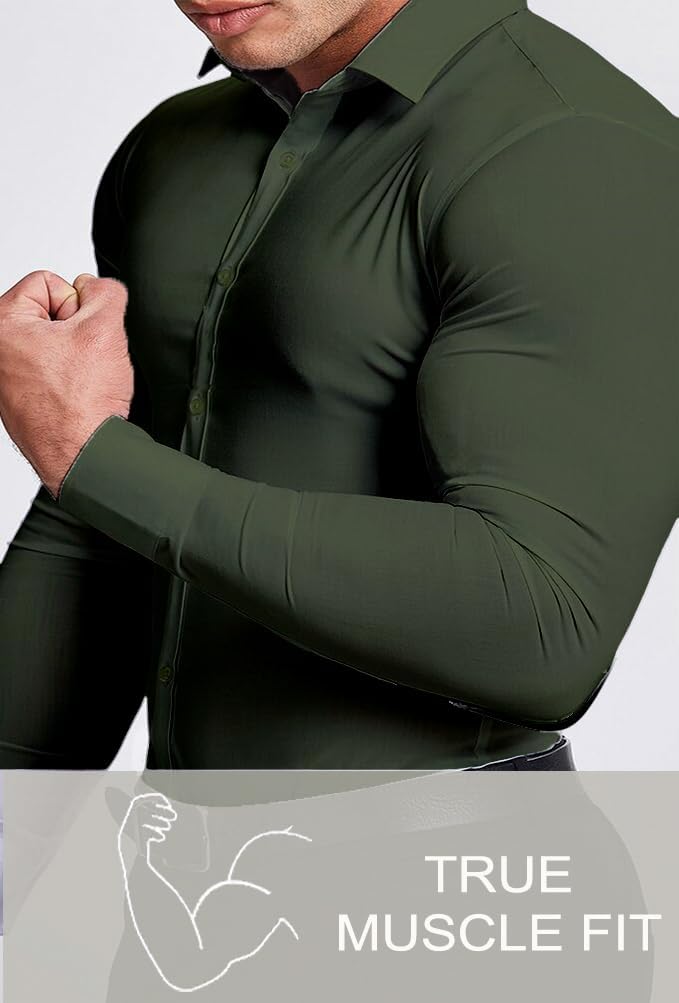 Gładka slim fit koszula męska - David-Czarny-S-Trend Polska