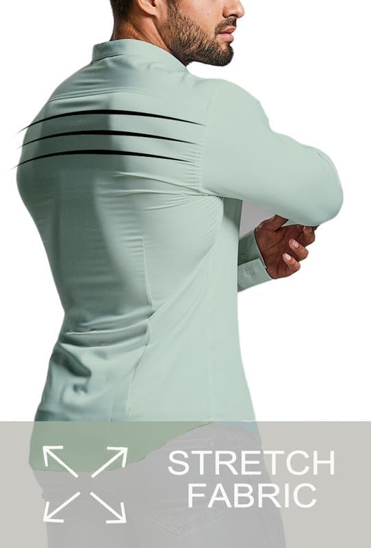 Gładka slim fit koszula męska - David-Czarny-S-Trend Polska