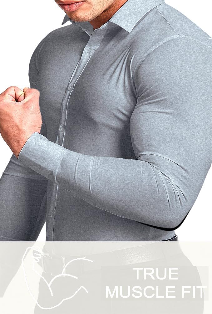 Gładka slim fit koszula męska - David-Czarny-S-Trend Polska