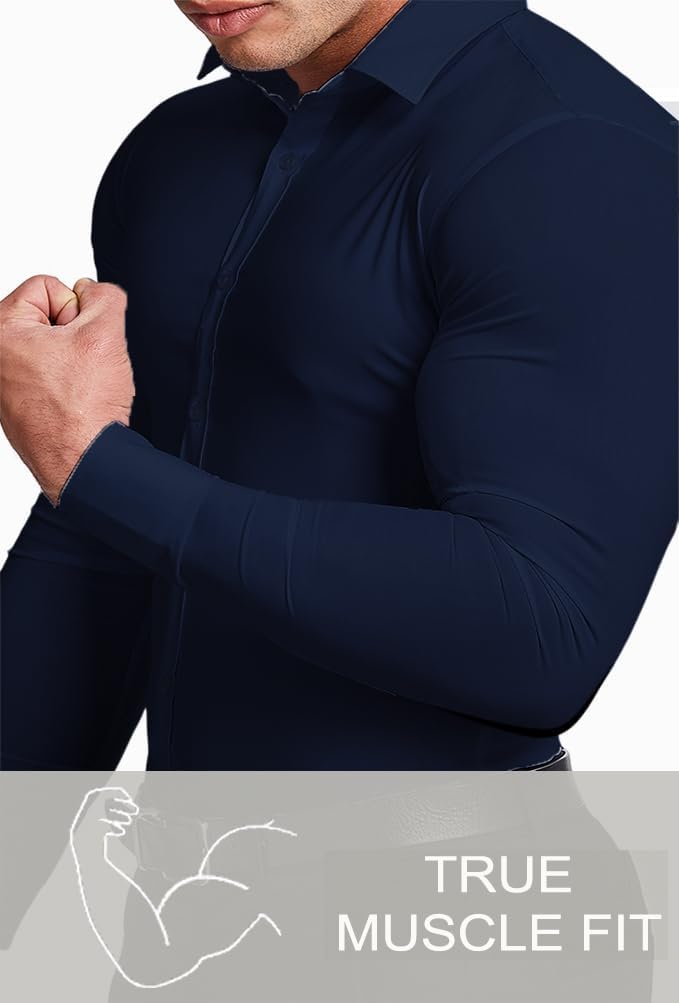 Gładka slim fit koszula męska - David-Czarny-S-Trend Polska