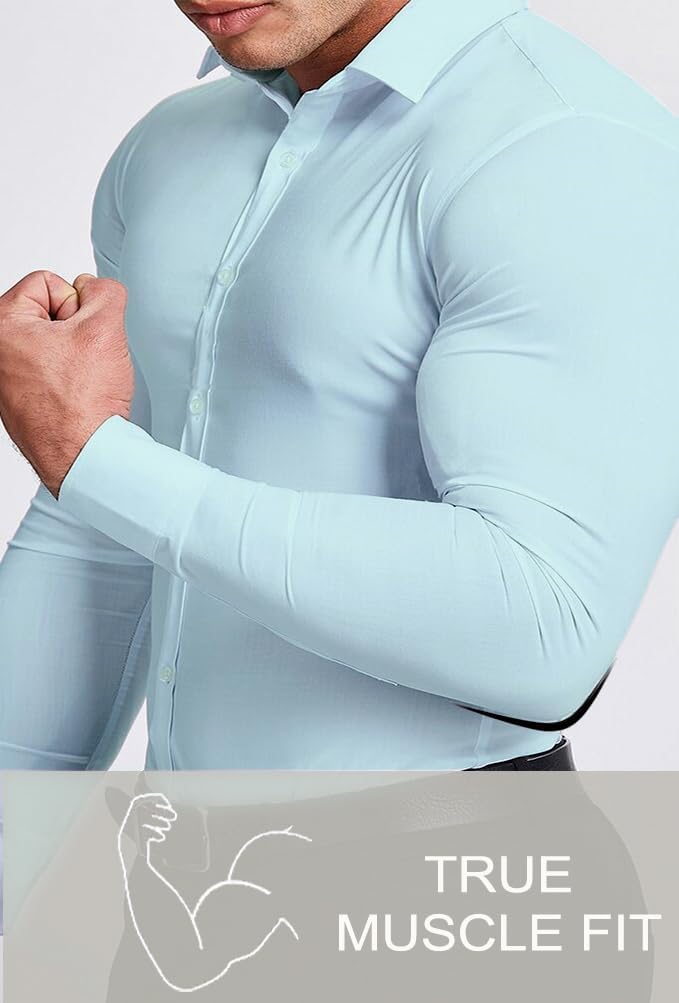 Gładka slim fit koszula męska - David-Czarny-S-Trend Polska