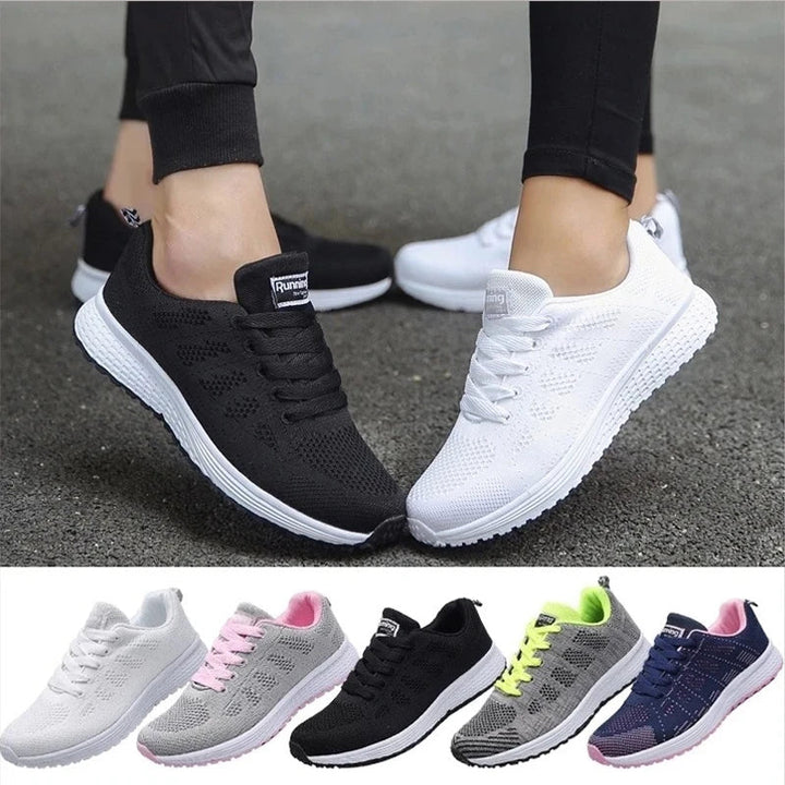 GlideFit Comfort | Casual ortopedyczne buty do biegania dla kobiet-Czarny-35-Trend Polska