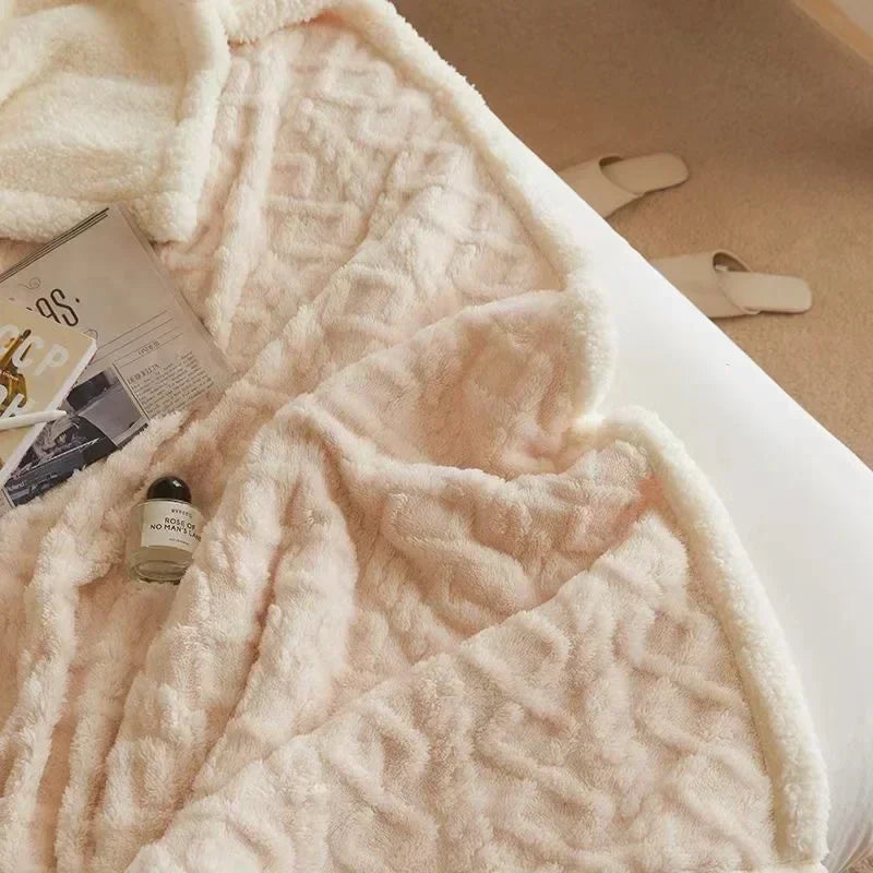 Gruba zimowa wełniana kołdra - WarmWool-Biały-70x100cm-Trend Polska