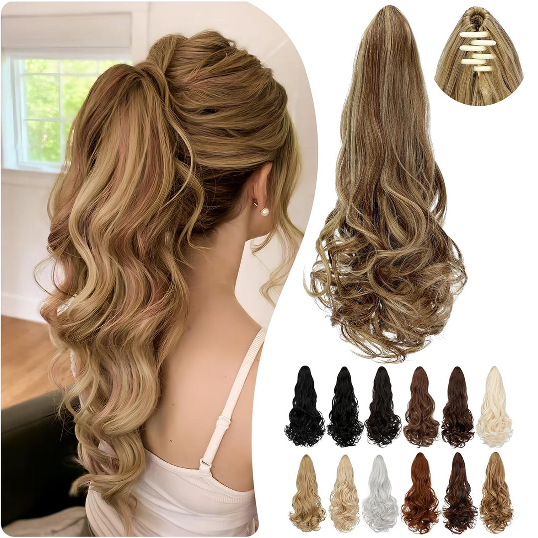 Hairextension Koński ogon 55 cm – Veloura-Blond-Falujący-Trend Polska