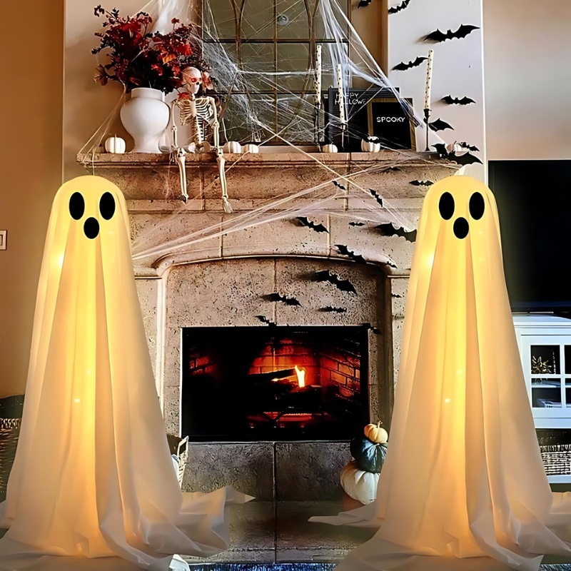 Halloween Ghost Lights – SpookLights-Zestaw Kompletny-Zestaw 2-Pak-Trend Polska