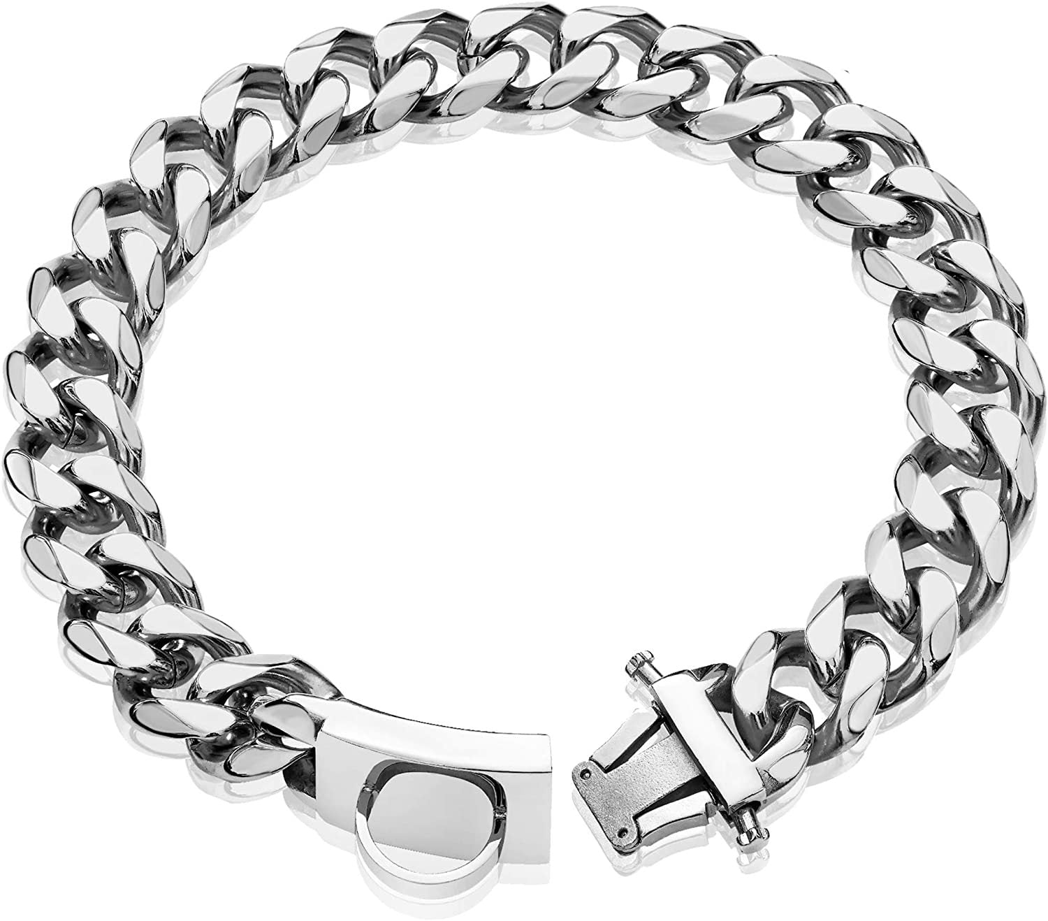 Halsband dla psa - TitanSteel-Srebrny-45CM-Trend Polska