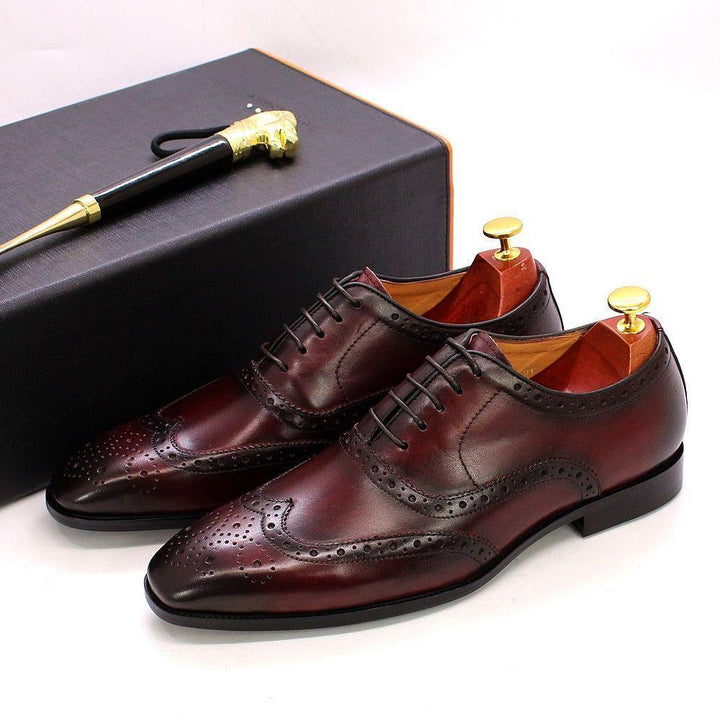 Ręcznie wykonane męskie buty oxford z skóry – Valentin