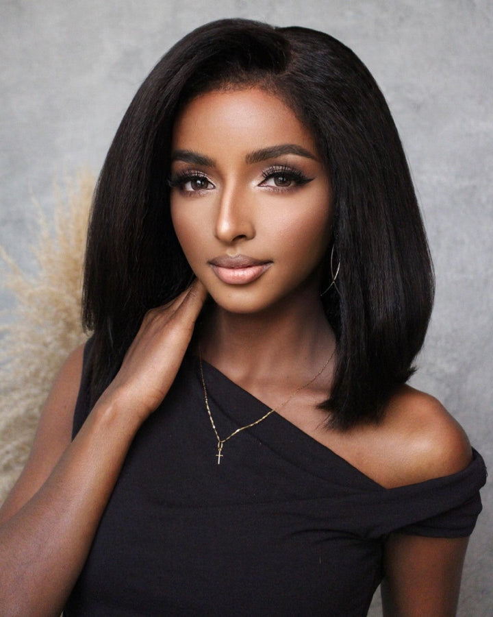 HD Lace Włosy 5x5 Kinky Straight – Zamira-25 cm (10 cali)-Trend Polska