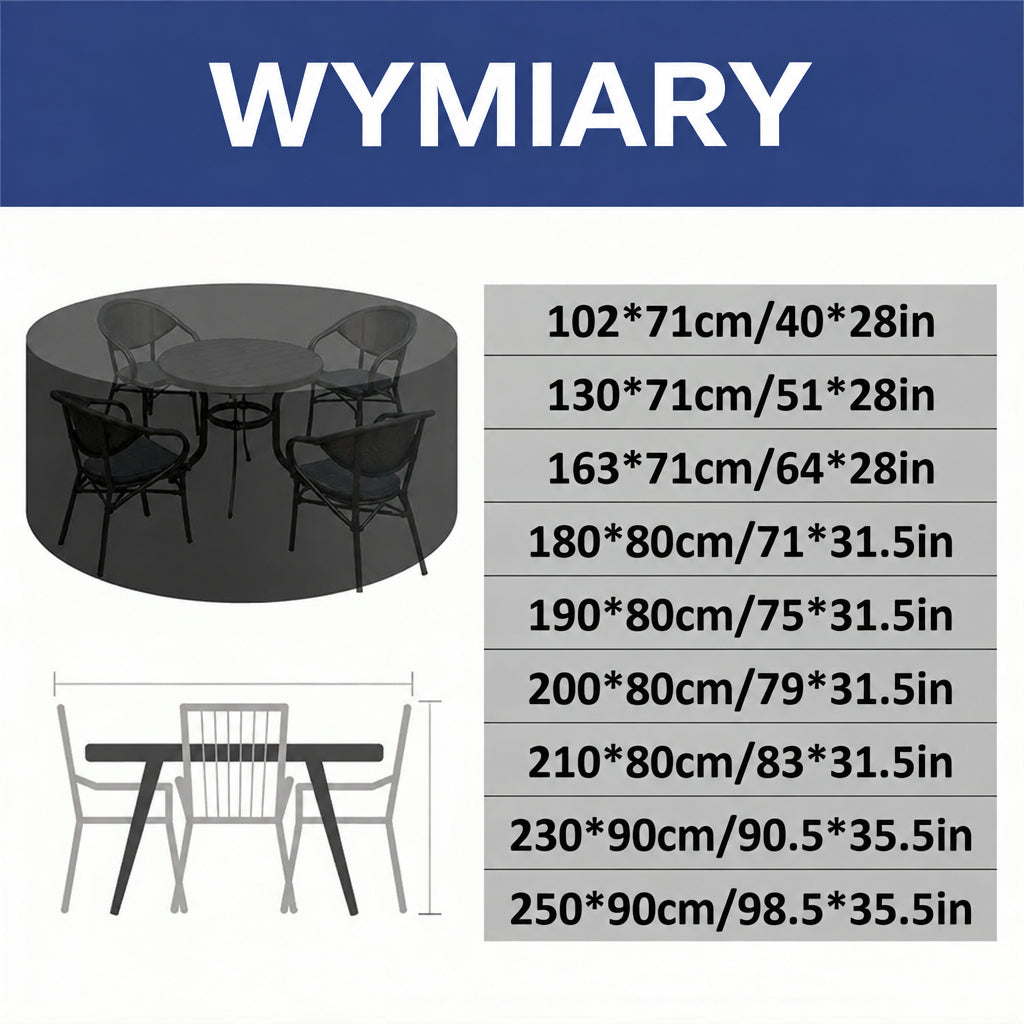 Heavy-Duty Round Patio Furniture Cover with Air Vent 5