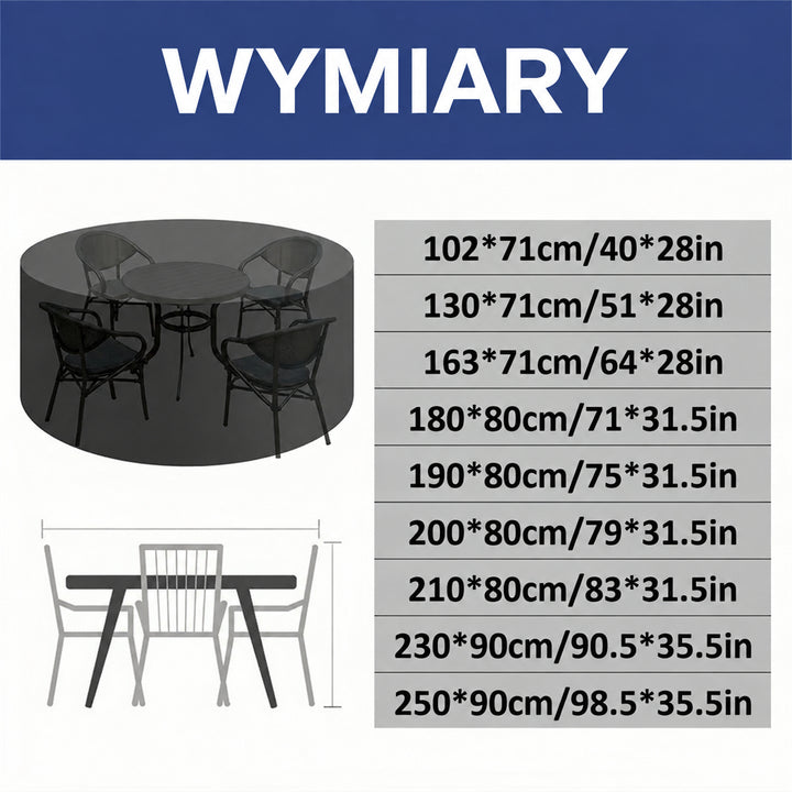 Heavy-Duty Round Patio Furniture Cover with Air Vent 5