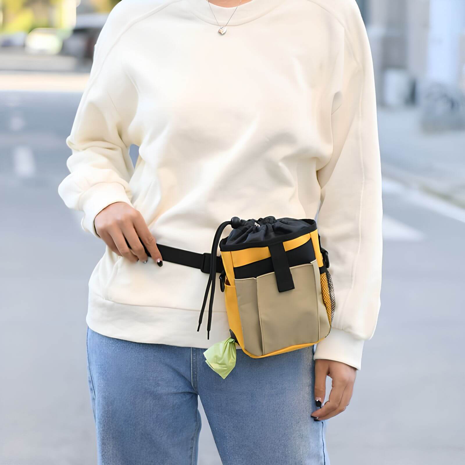 Heuptasje do treningu psów - Saszetka treningowa SnackBuddy-Khaki-Trend Polska
